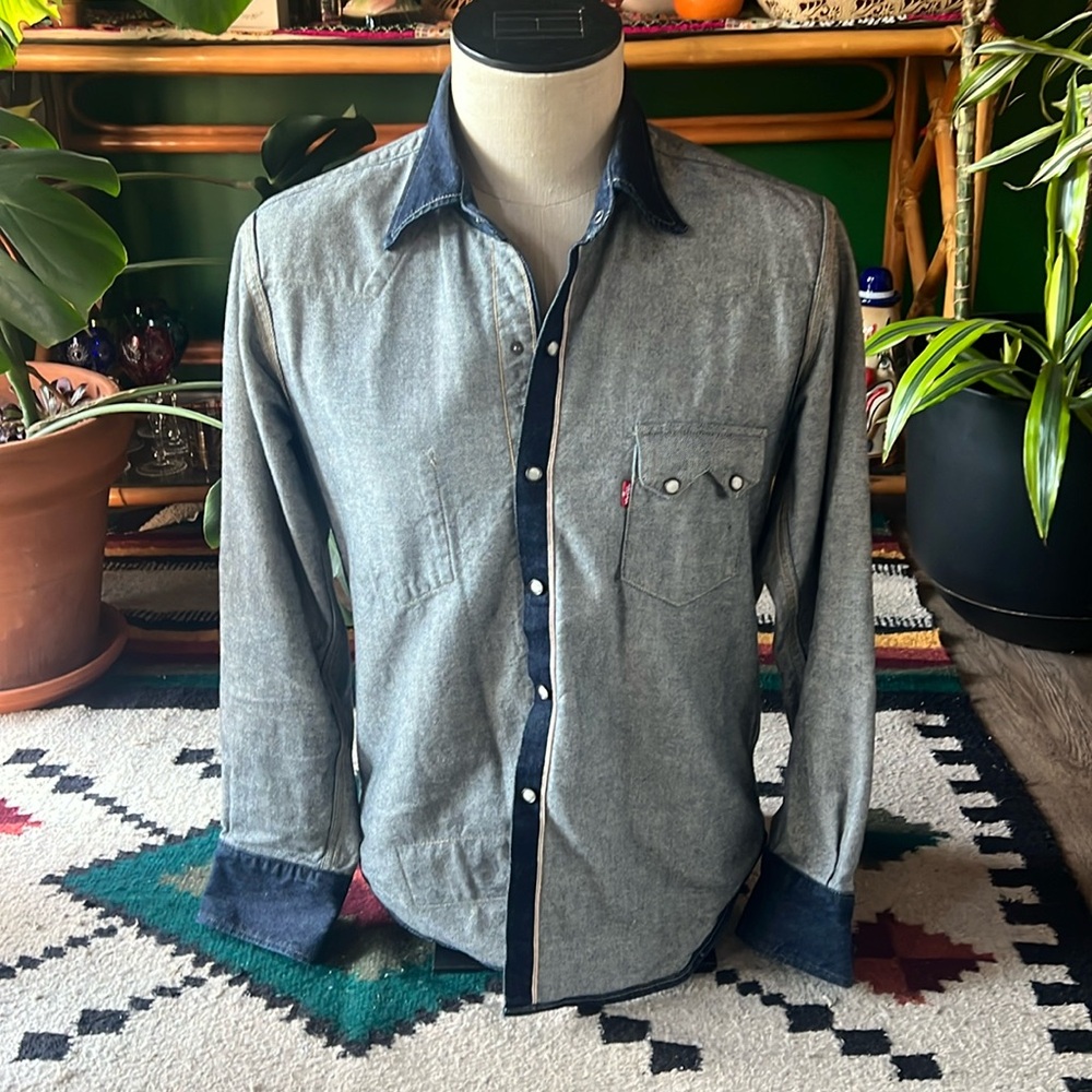 Men’s Levi’s/Beams inside out western shirt size small